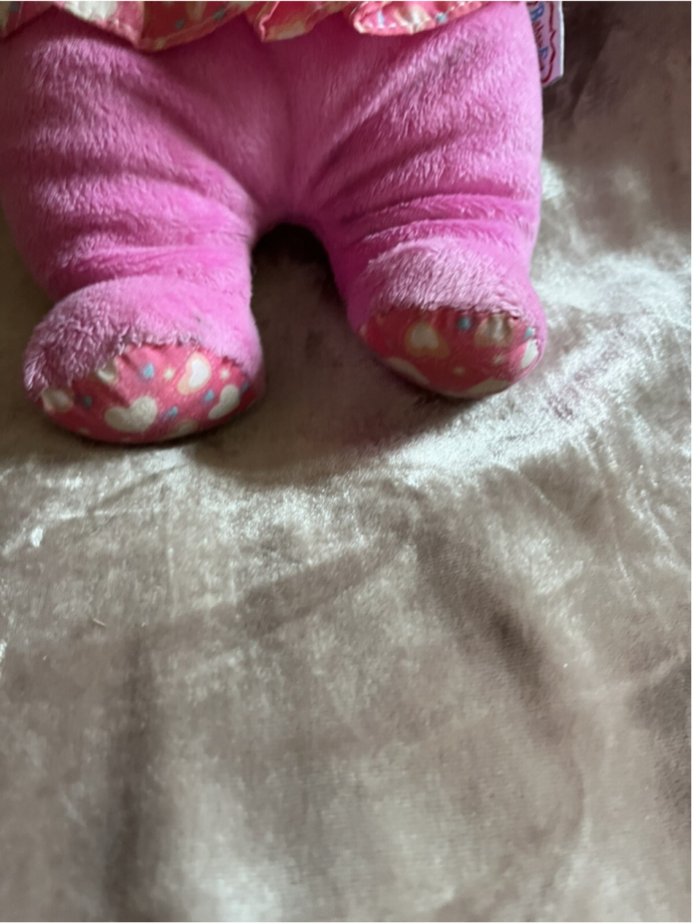 Baby's First Pink Plush Soft Body Baby Doll Goldberger Heart Teddy Bear Ears - Picture 6 of 16